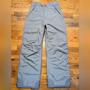 North Face Slate Grey HyVent Insulated Ski Snowboard Pants Youth L / Women XS P